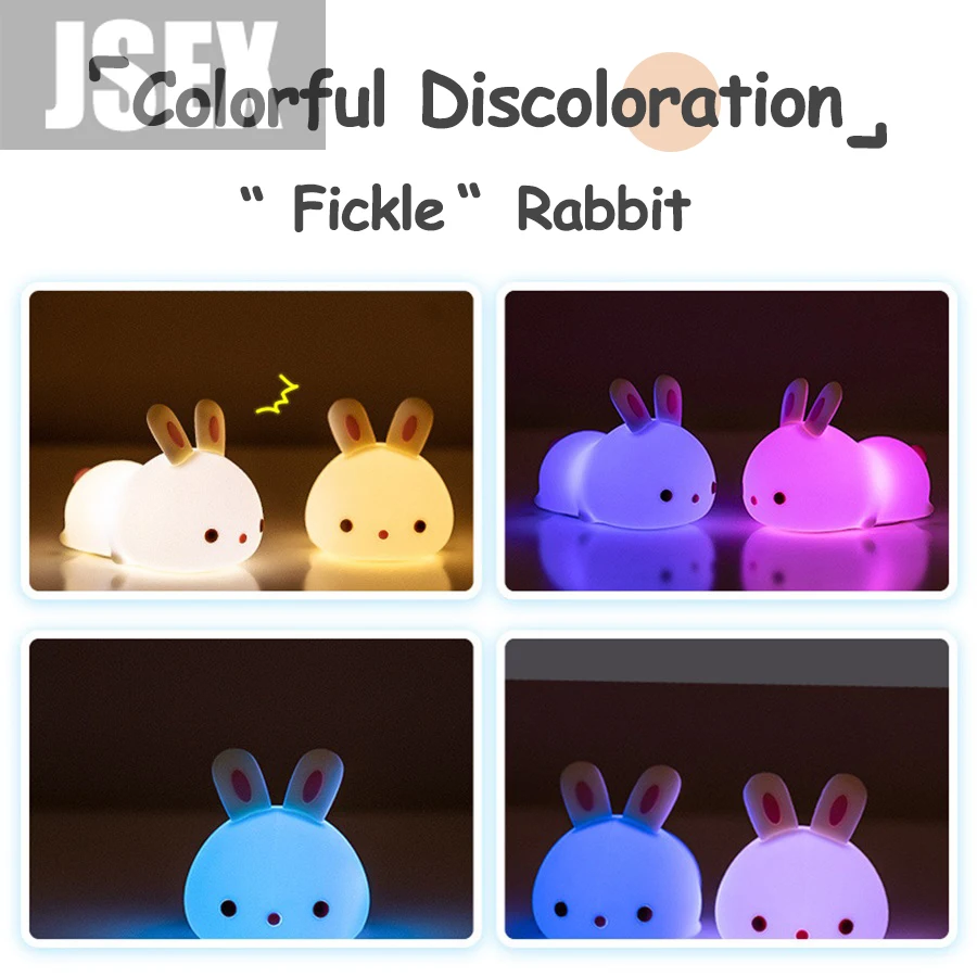 Силиконовый ночник с датчиком касания Перезаряжаемый USB-ночник в виде кошки