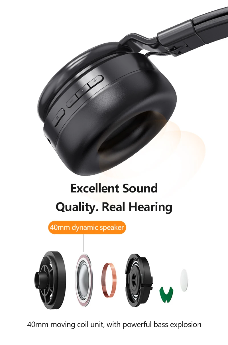 Шум снижение Bluetooth наушники R10 за ухо стерео 5 0 гарнитура складная Поддержка TF