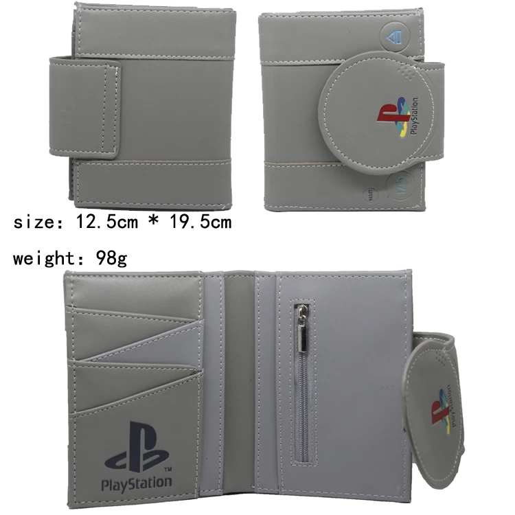 Кошельки разных цветов с 3D принтом для Playstation carteira, сложенный кошелек из ПВХ с карманом для монет, креативный подарок для мужчин и женщин, кошелек для игр - Цвет: N-16