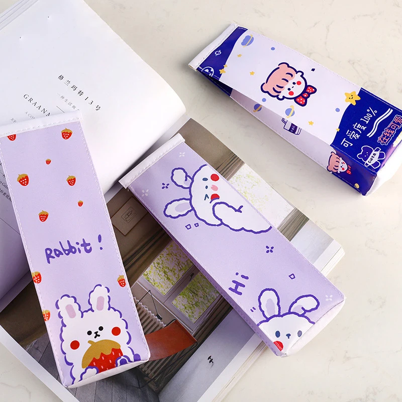 Милый мультяшный школьный Карандаш Чехол из искусственной кожи пенальти чехол