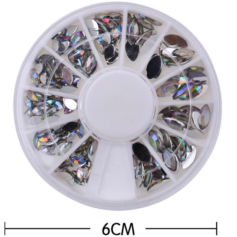 

Crystal AB Nail Art Rhinestones,2 sizes Fashion Glitter Nail Beads Craft,Beauty Manicure Nail Decorations