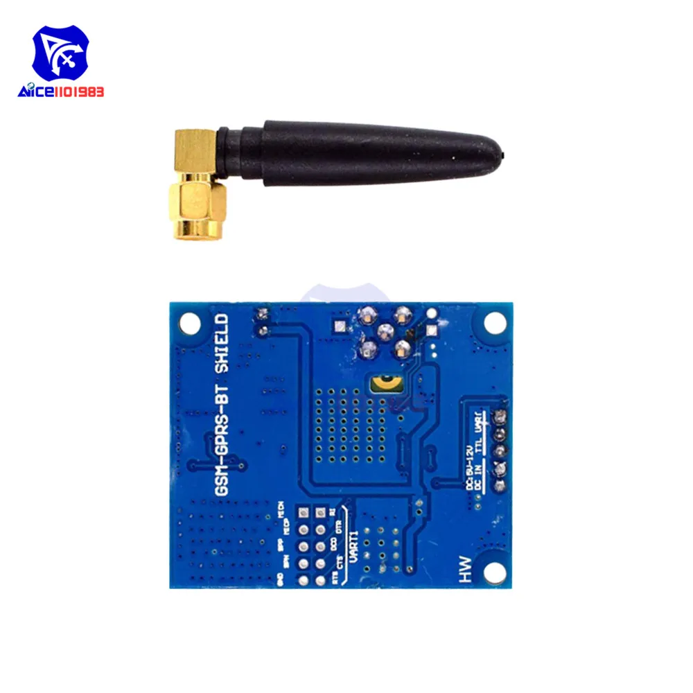 Модуль diymore SIM800C с четырехдиапазонным GSM GPRS Поддержка TTS/DTMF плата модуля антенной
