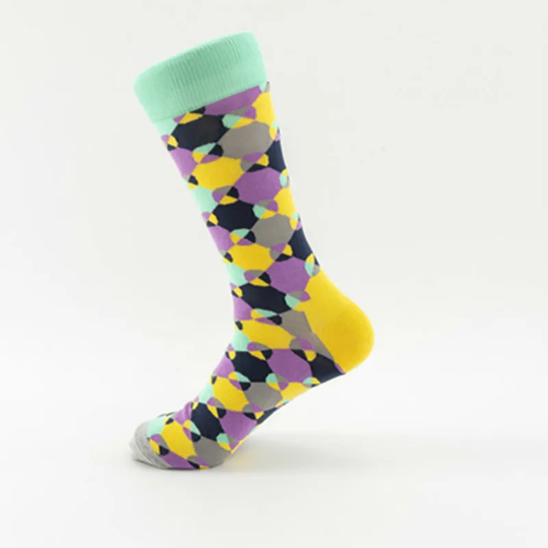 Весна Новая коллекция счастливые мужские носки забавные арт BritishStyle уличная