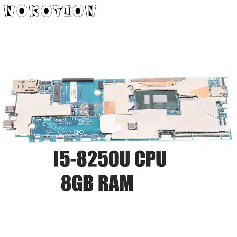 NOKOTION 01AW888 DMX3A NM-B271 для Lenovo ThinkPad X1 планшет Evo Материнская плата ноутбука I5-8250U CPU 8G RAM