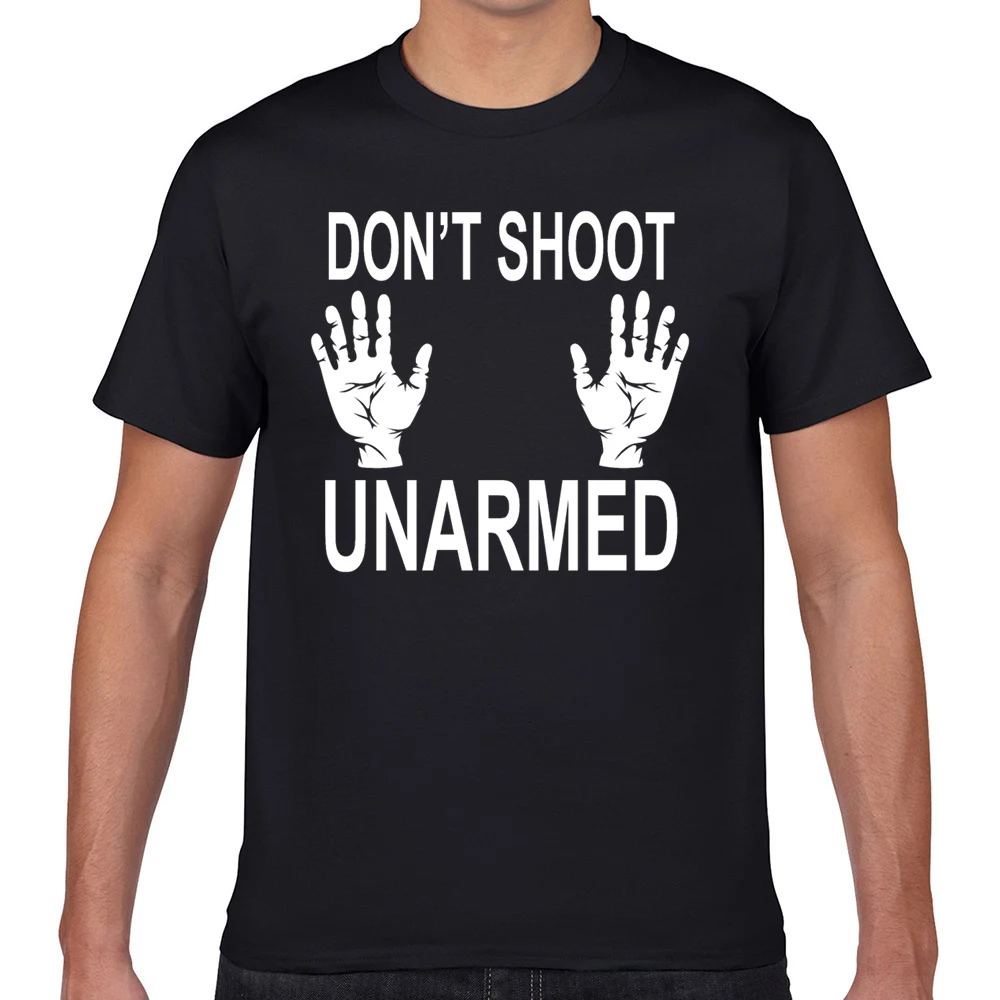 

Tops T Shirt Men dont shoot Basic Black Geek Custom Male Tshirt fa004