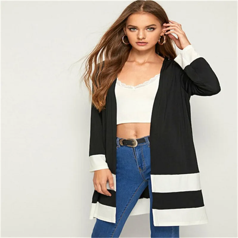 Женский непромокаемый длинный Тренч Офисная Футболка водопад длинное пальто