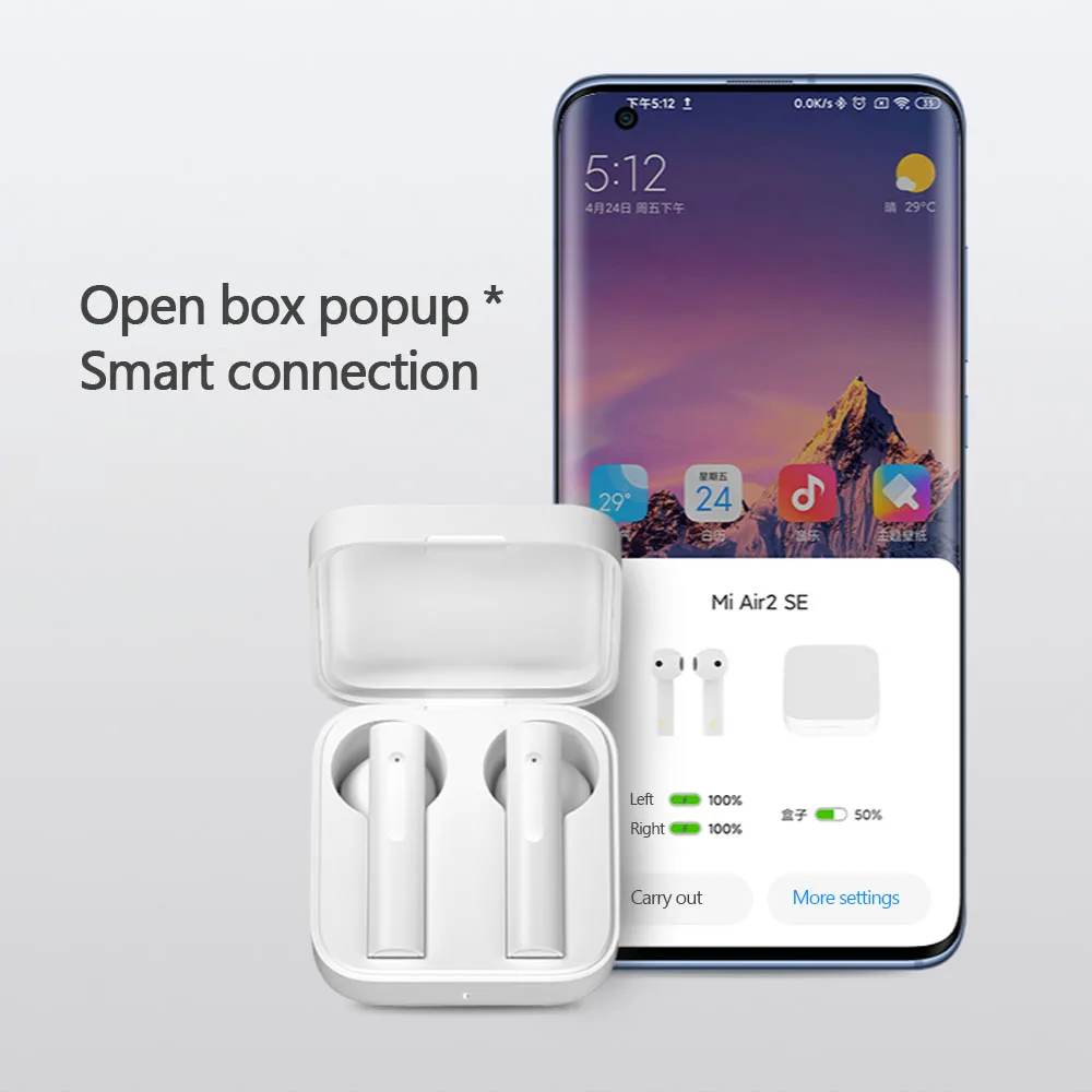 Новые беспроводные Bluetooth наушники Xiaomi Air 2 SE TWS Mi True Earbuds AirDots Pro 2SE SBC/AAC синхронная
