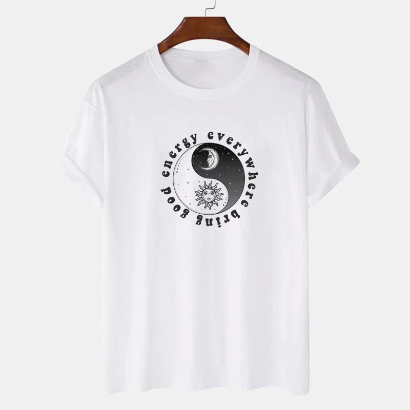 Футболка женская с коротким рукавом милая летняя рубашка в стиле ретро рисунком