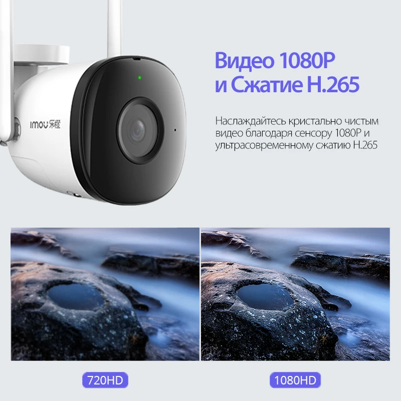 Dahua imou Bullet 2C 1080P Wi-Fi камера двойная антенна наружная IP67 погодозащищенная