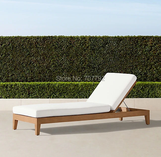 Simple design garden furniture natural teak chaise | Мебель