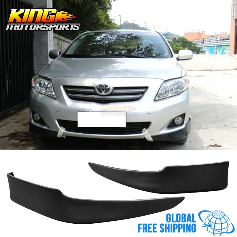 Подходит для 09 10 TOYOTA COROLLA OE STYLE PP Полипропилен передний бампер спойлер Глобальный