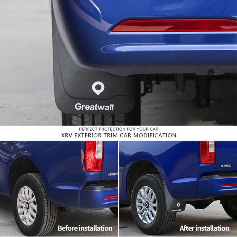 Наружные автомобильные четырехколесные Брызговики защитная наклейка для GWM Poer
