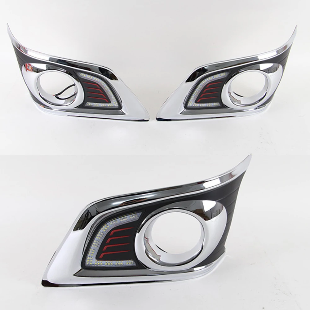 1 комплект Тюнинг автомобилей для Toyota Hilux VIGO CHAMP 2012 2013 2014 светодиодный DRL Дневной