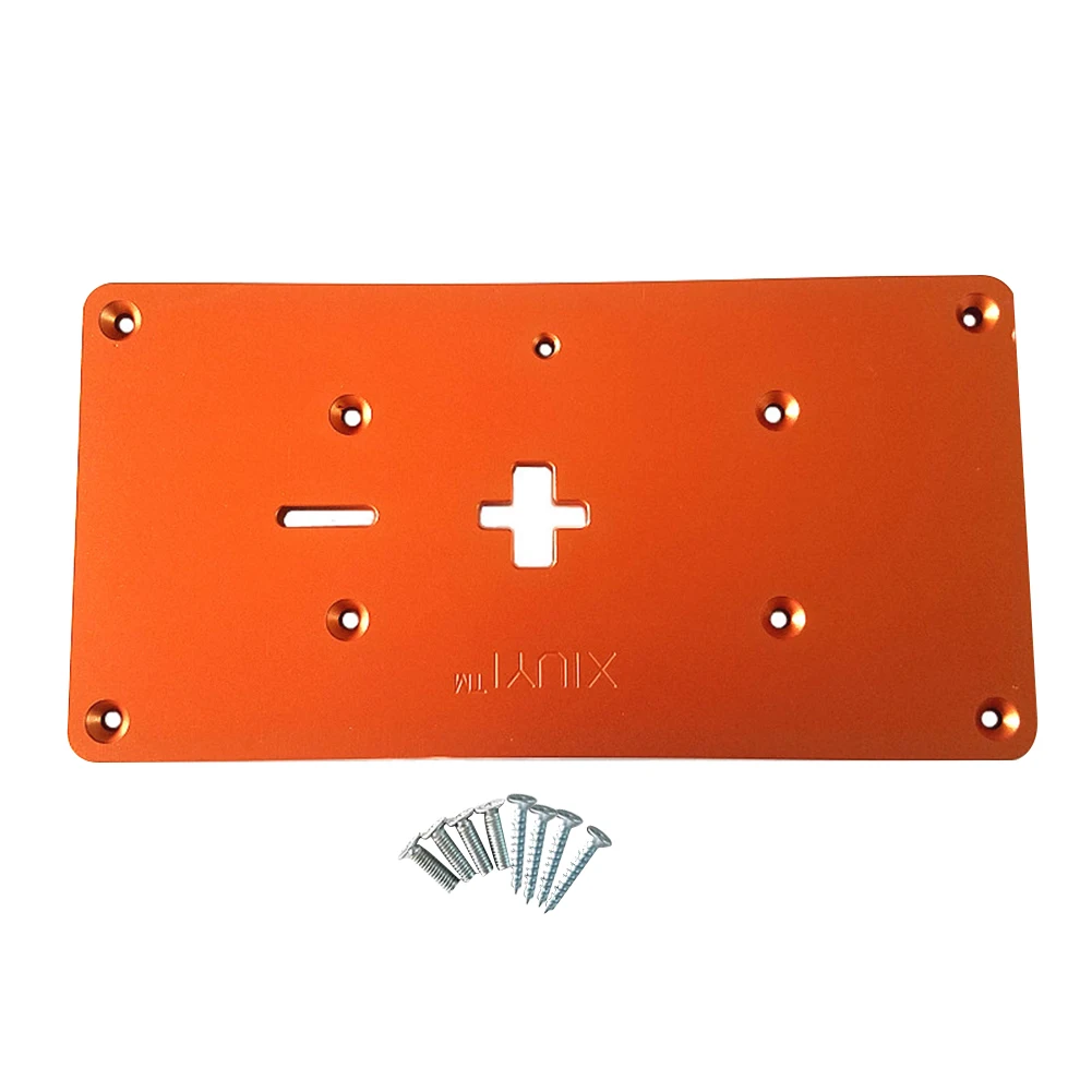 

Router Table Insert Plate Woodworking Bench Wood Router Trimmer Models Engraving Machine with Mounting Screws