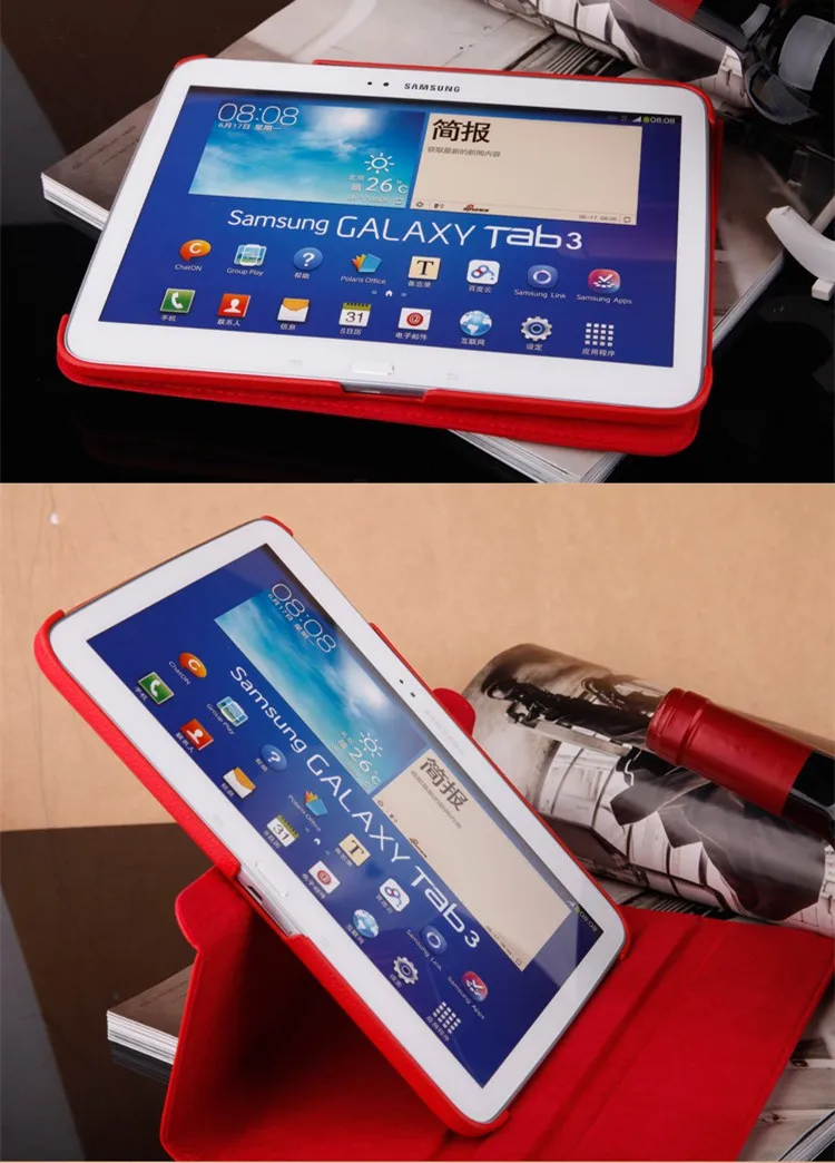 Чехол для Samsung Galaxy Tab 4 10,1 T530/T531/T535 чехол для планшета из искусственной кожи смарт-чехол с подставкой 360 Вращающийся чехол для планшета+ ручка