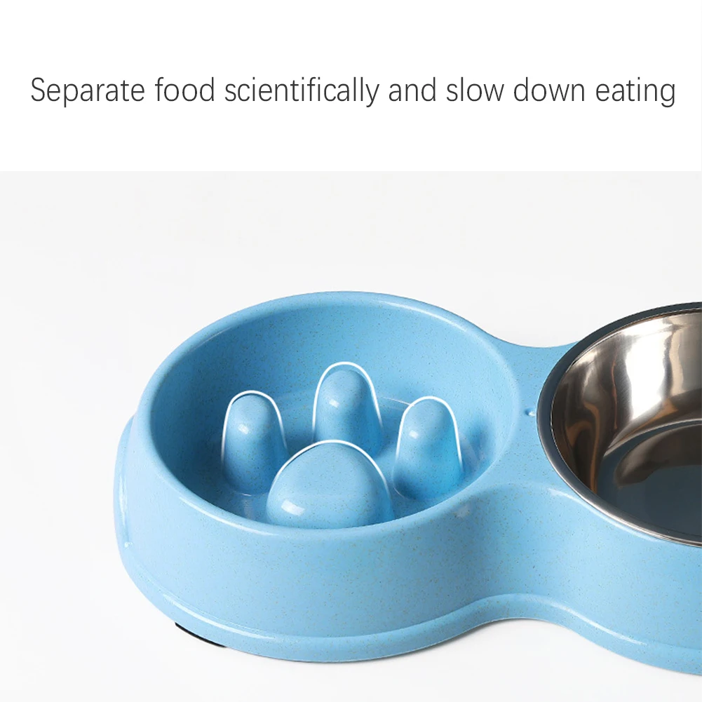 Портативная настольная миска для щенков замедления еды предотвращения ожирения