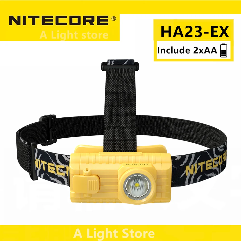 Налобный фонарь NITECORE HA23-Ex взрывозащищенный ультрасветильник белый свет XP-G