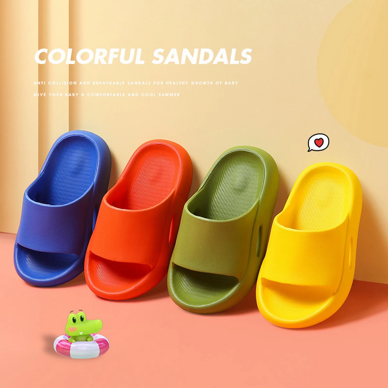 

Summer Solid Children's Slippers Wear Shoes For Boys And Girls At Home Indoor Outdoor Baby In Kindergarten Kids Slippers