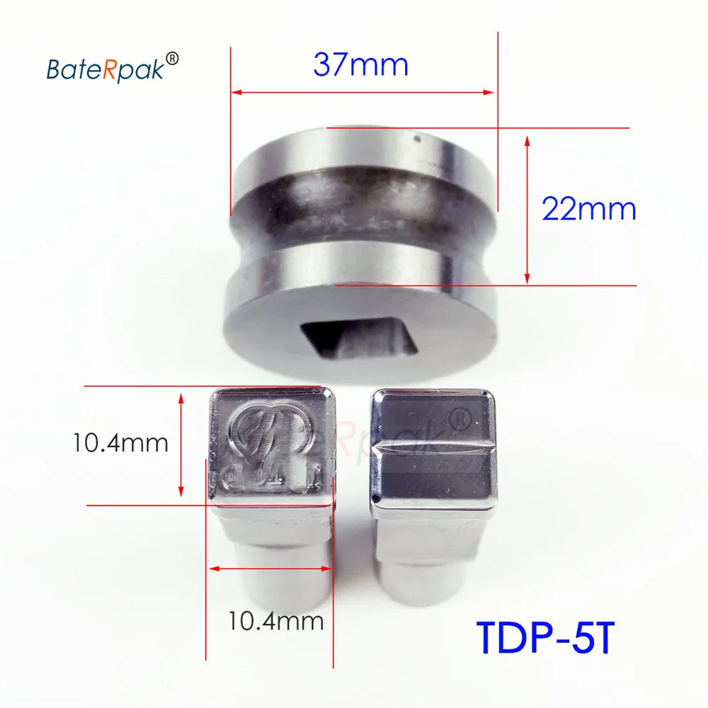 TDP-5T C break line таблетка молока штампа 3D пресс-формы конфеты штамповки Пользовательский логотип кальция таблетка штамповка 10,4*10,4 мм - Цвет: TDP-5T