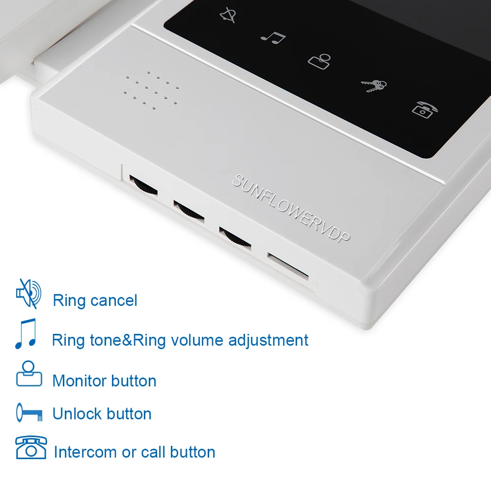 For 10 Apartments Video Intercom Home Quality Night-vision Camera Interphone Camera Hands-free & Doorphone Handset Door LocK Kit