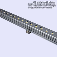 10pcs LED Wall Washer Lamp 12w Landscape Light Warm White DMX512 RGB DC24v LED Liner Lights Adjustable Bracket
