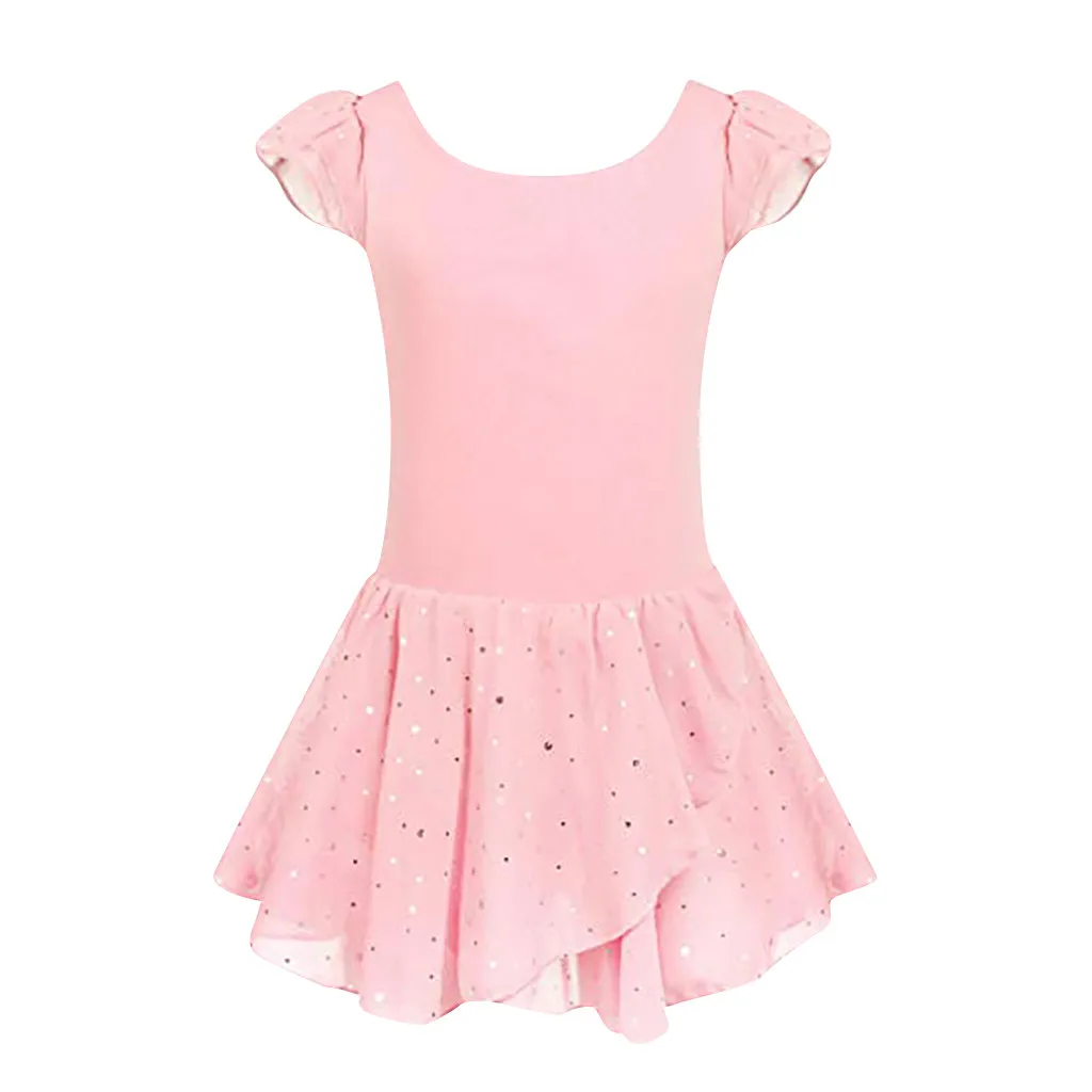 Child Girls Dress Short Cotton Ballet Shirt Suit Dance Princess Pageant Party Wedding Fashion Clothing C840# | Детская одежда и