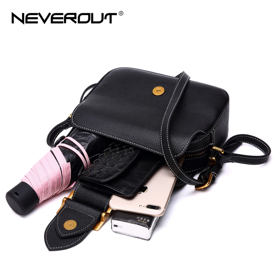 Сумка мессенджер NEVEROUT Женская из натуральной кожи на плечо 2019|Сумки с ручками| |