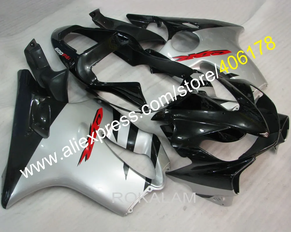 Индивидуальный обтекатель для Honda CBR600 2001 2003 CBR 600 01 02 03 F4i серый черный комплект