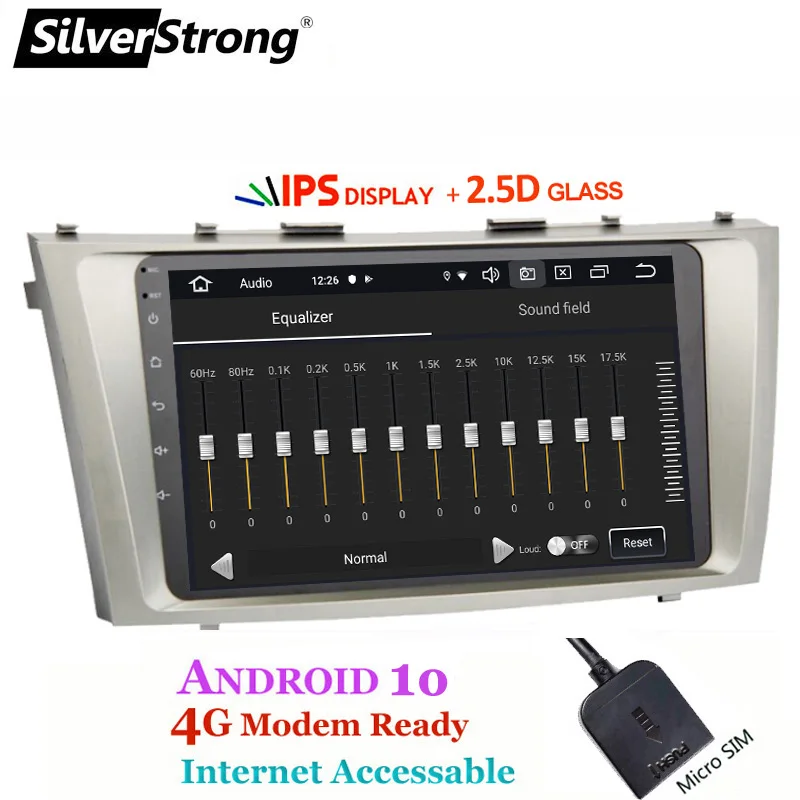 SilverStrong Android 10 ips 2.5D gps автомобиль для TOYOTA CAMRY V40 AURION v40 2007-11 авто радио с google play без DVD