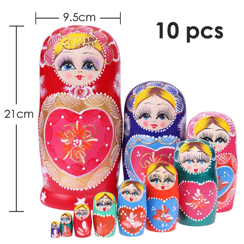 27 стилей, деревянные Matryoshka для мальчиков и девочек, куклы, игрушки, русские Матрешки, лучшие пожелания, подарок на Рождество и год, ручная работа - Цвет: 04