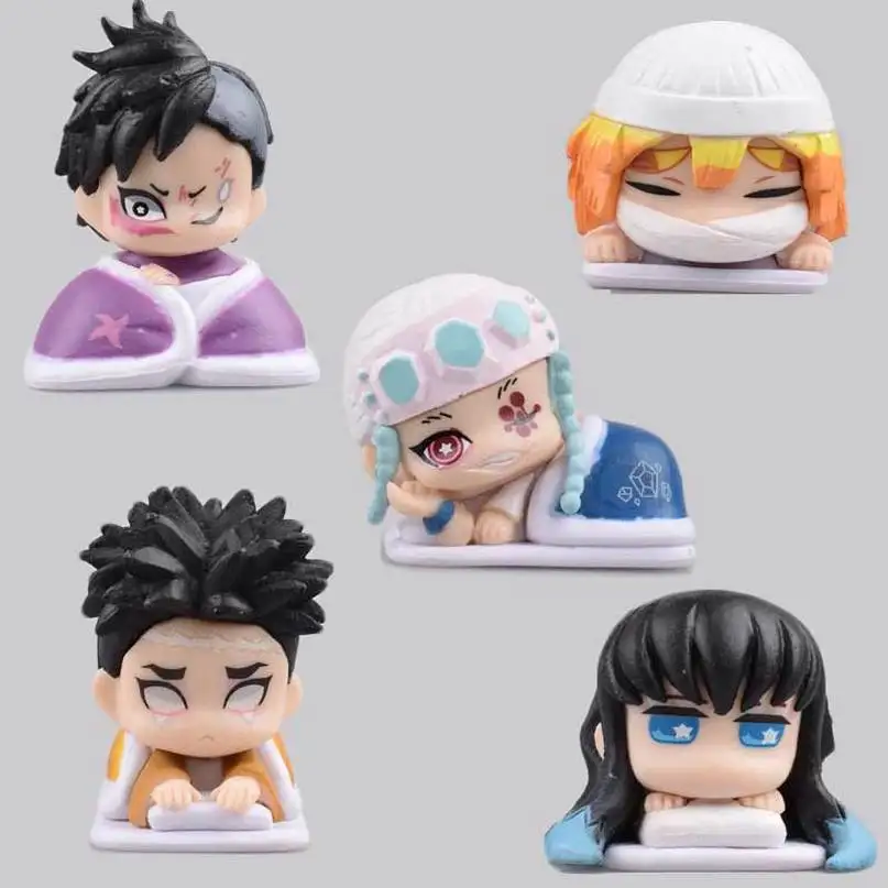 

Аниме рассекающий демонов Q Ver. Экшн-фигурка Kimetsu no Yaiba сон Agatsuma Zenitsu Tokitou Muichirou коллекционные модели игрушки