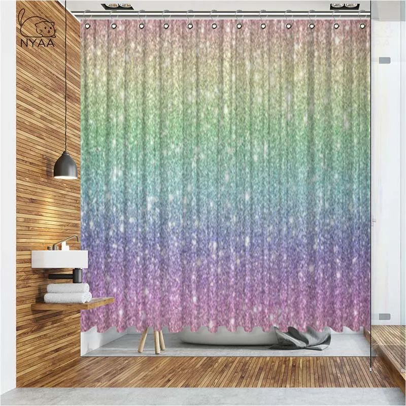 Красочные блестящие шторы для душа Vixm музыкальный постер водонепроницаемые