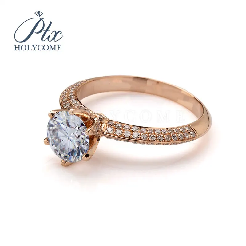 Серьги-гвоздики с бриллиантами 14k очаровательные кольца из розового золота