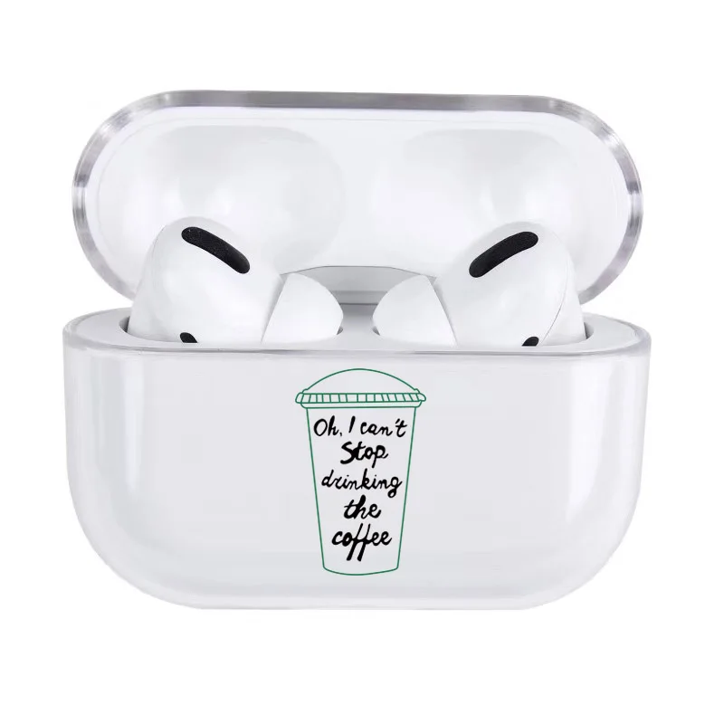 Чехол-накладка для наушников Apple Airpods Pro/2/1 прозрачный жесткий | Электроника