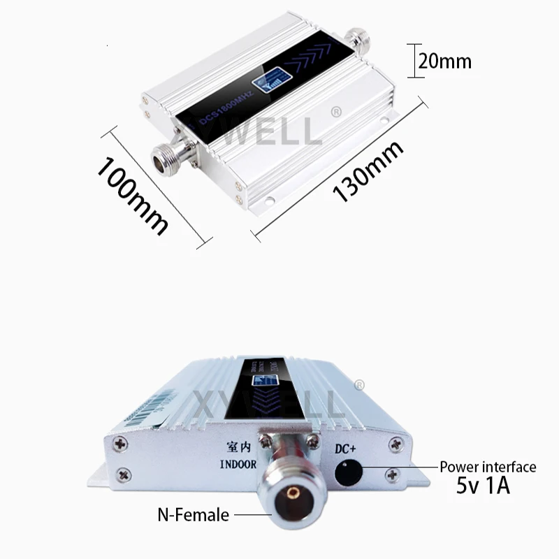 

1800Mhz Cellphone Cellular Amplifier 4G LTE Mobile Signal Booster Repeater GSM 1800 Cell Phone LCD Display + 4G Antenna