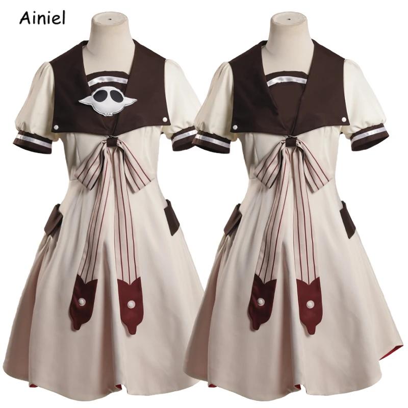 

Anime Cosplay Toilet-Bound Hanako-kun Costume Jibaku Shounen Hanako kun Nene Yashiro Dress Hair Akane Aoi Wig Disfraz Women Girl