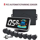Парктроник для автомобилей, автоматическая парковочная система с 8 сенсорами Se, для заднего хода, парковочный монитор, светодиодный дисплей, датчик парковки