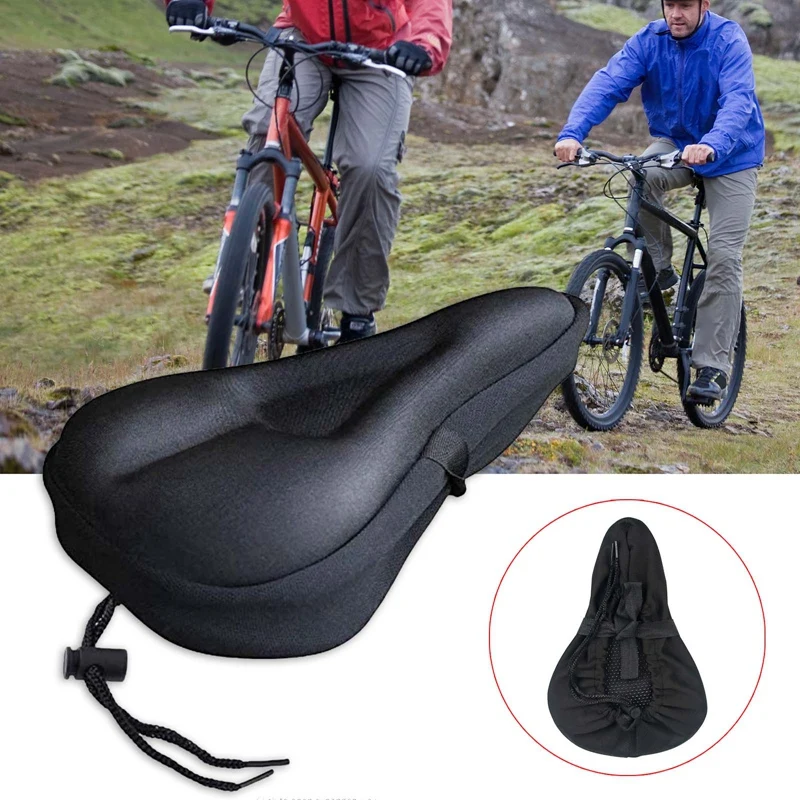 

3D Soft Thickened Bicycle Seat Breathable Bicycle Saddle Seat Cover Comfortable Foam Seat Mountain Bike Cycling Pad Cushion