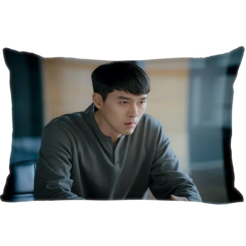 Наволочка Hyun Bin на заказ прямоугольная молнии Размер обложки 35x45 см (одна сторона)