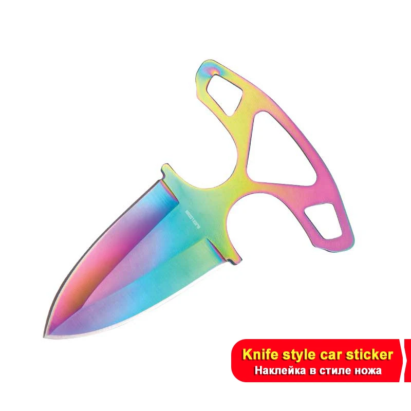 17 см автомобильные наклейки для CSGO нож кожа графика водонепроницаемые модная