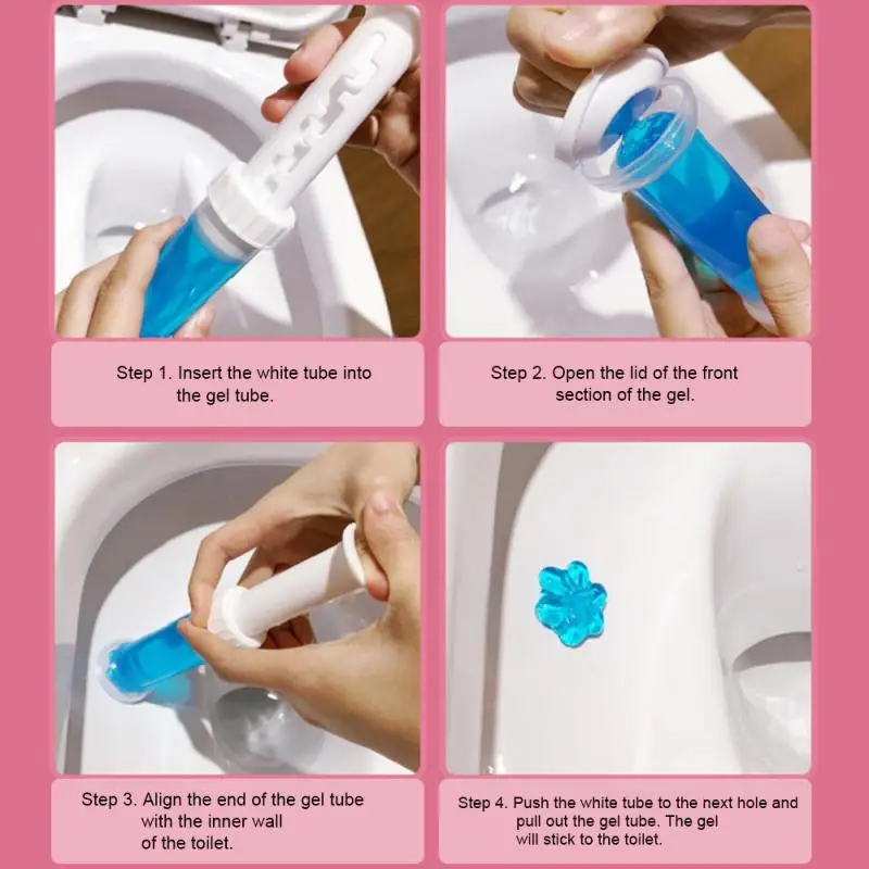 

toilet Cleaner Gel Plastic Flower Gel Needle Cleaner Fragrance Toilet Deodorant Bathroom Toilet Cleaning Tool