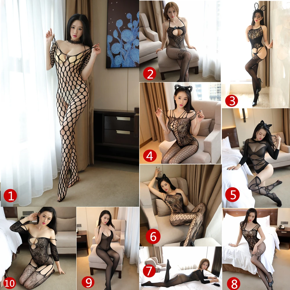 

Горячее сексуальное женское нижнее белье, сетчатые боди, Женское боди, костюм-кошка, 3 шт./компл., прозрачное порно, нижнее белье Babydoll