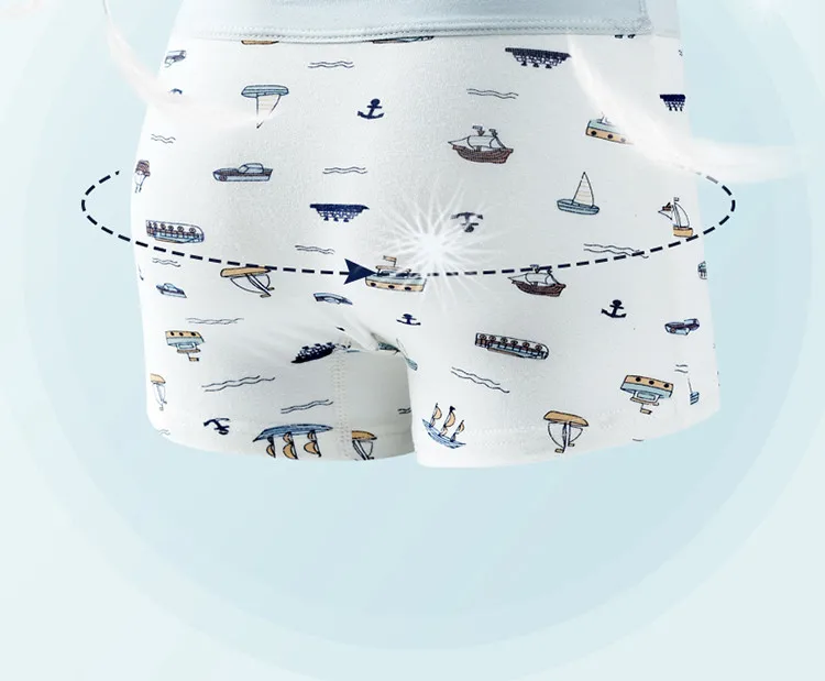 2 шт./лот нижнее белье для мальчиков с героями мультфильмов белые хлопковые