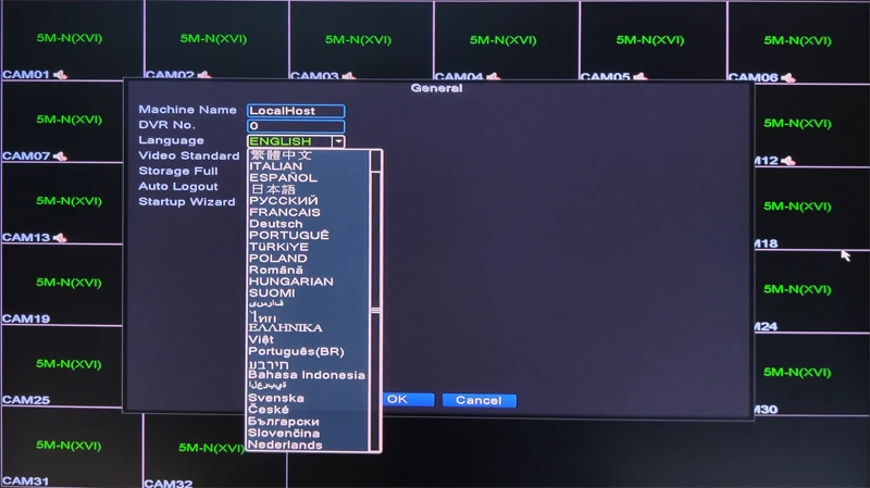 Verkauf 5MP AHD Kamera 5M-N Audio Xmeye Hi3531D H.265 + 32CH 32 Kanal 4 SATA Gesicht Erkennung 6 In 1 Koaxial Hybrid NVR CVI TVI AHD DVR