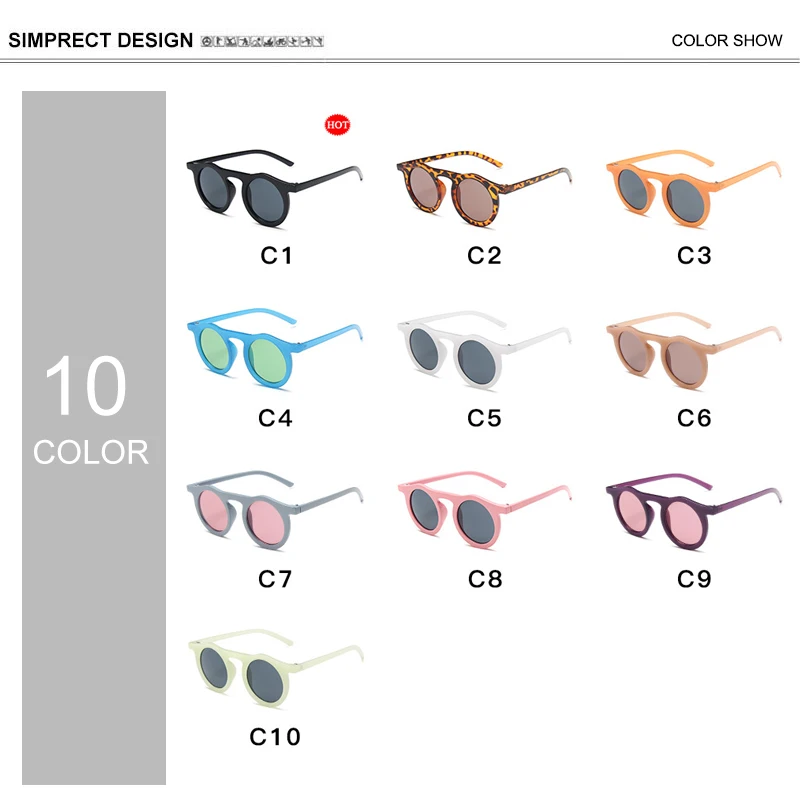

SIMPRECT Fashion Round Sunglasses Women 2020 INS Hip Hop Retro Sunglasses Men UV400 Sun Glasses For Men Vintage Shades For Women