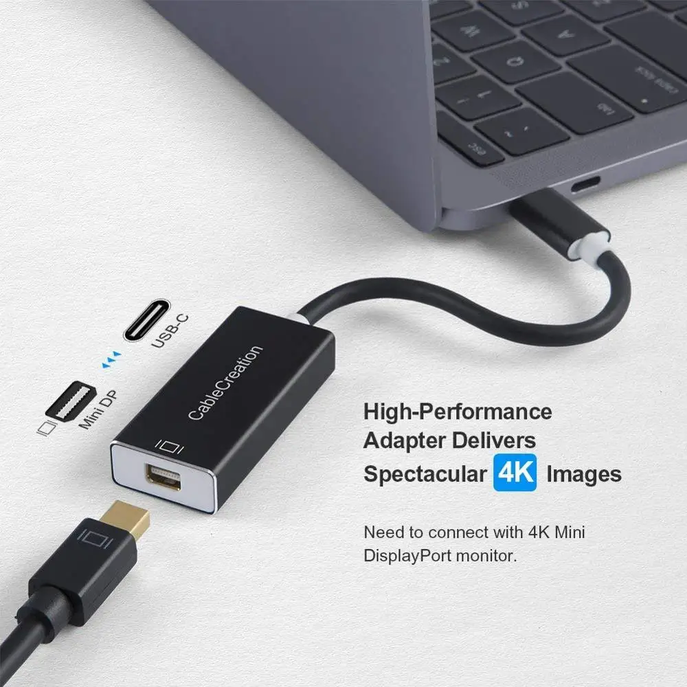 USB C для Mini DisplayPort 4K @ 60Hz кабель типа DP Adapter (не адаптер Thunderbolt) совместимый с MacBook Pro |