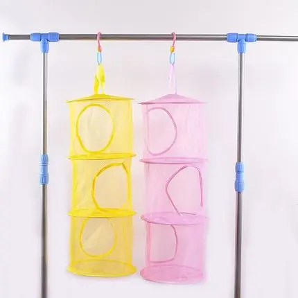 3 полки нейлоновая сетчатая ткань сетка для хранения подвесная корзина грязного