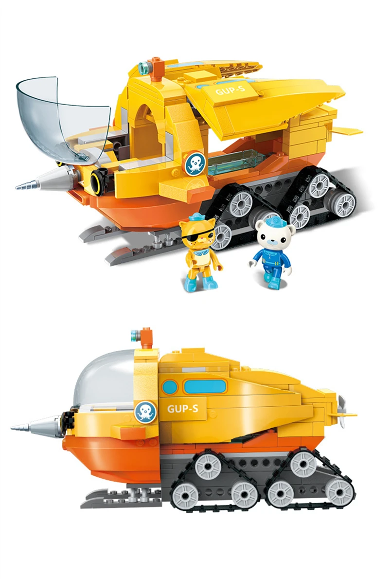 Octonauts Собранный автомобиль фигурка игрушки Barnacels Kwazii песо Пингвин Dashi Inkling модель игрушки для детей подарок