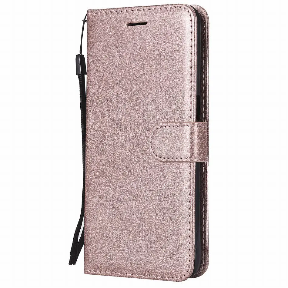 Rose Gold A Чехол-книжка для бумажника samsung Galaxy M20 M10 A10, однотонный простой флип-чехол M20 M10 A10 из искусственной кожи, чехлы для мобильных телефонов P06F - Цвет: Rose Gold A