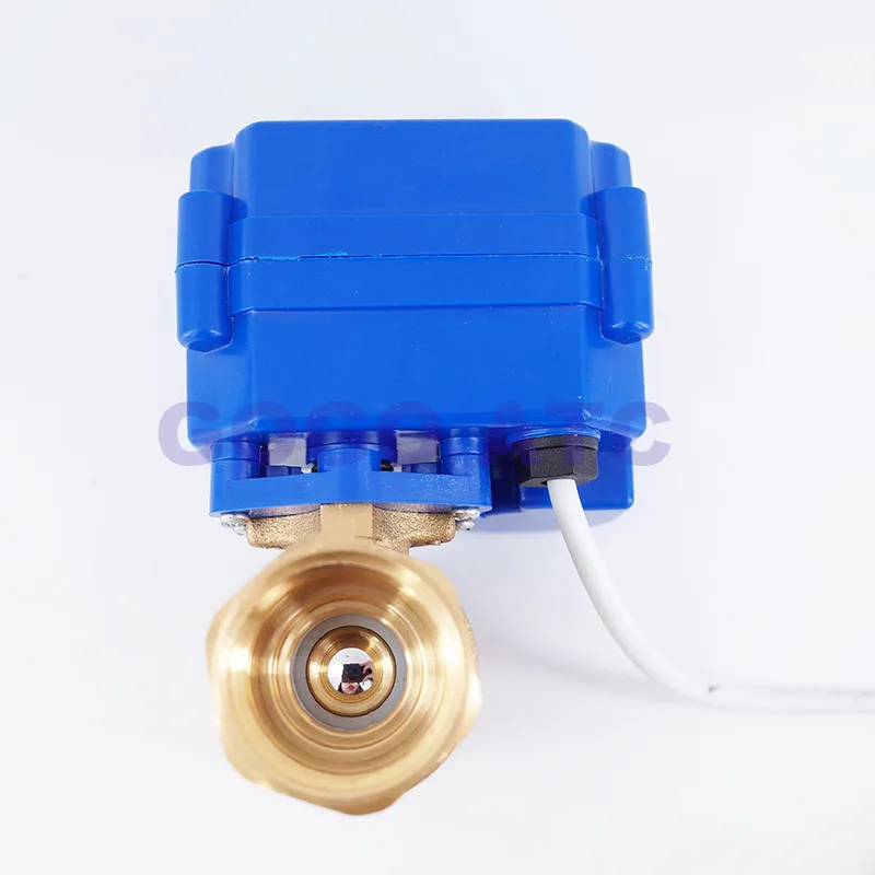 1 дюйм BSP DN25 5V DC Латунный моторизованный шаровой клапан 2 ходовой Электрический